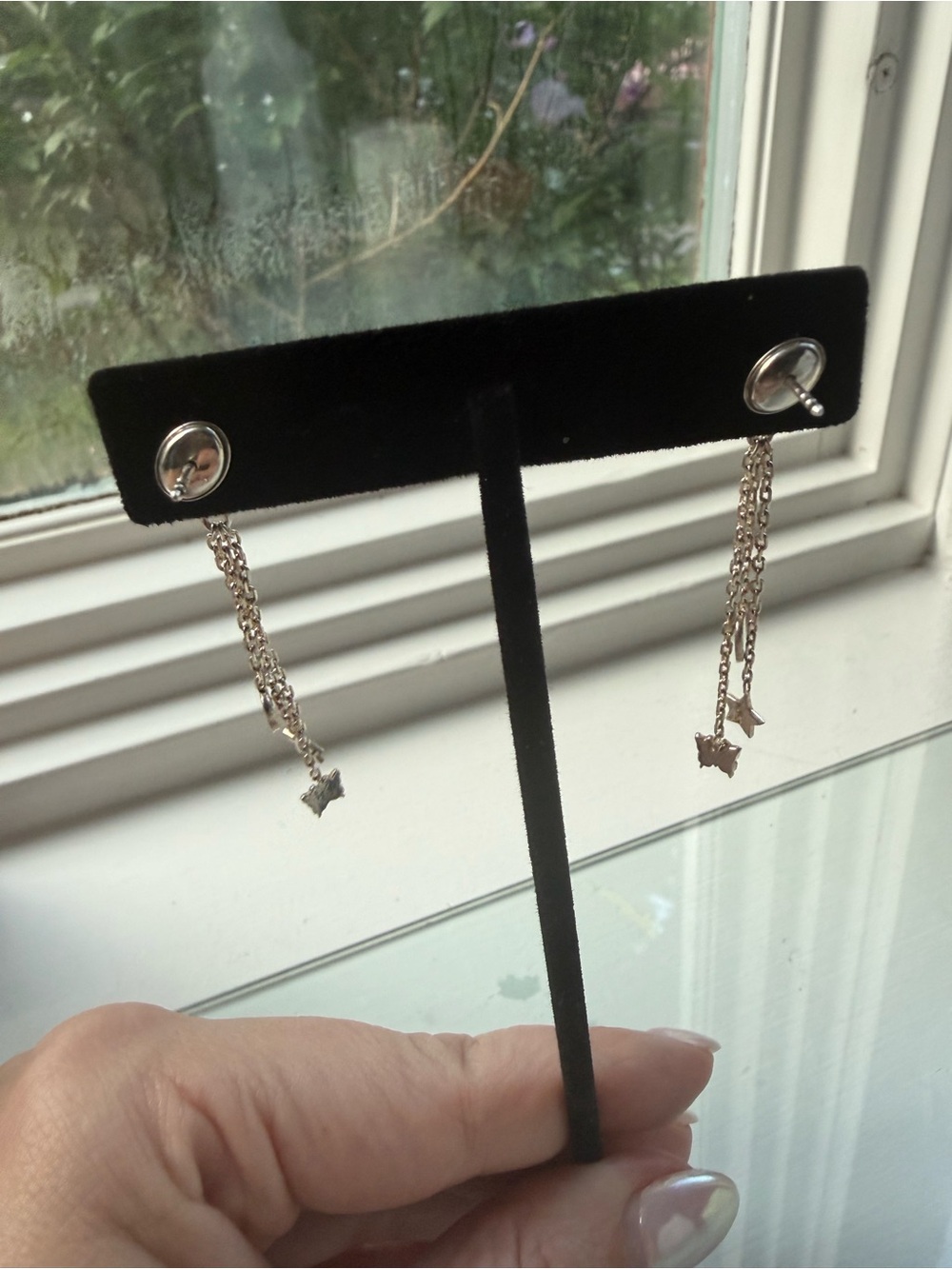 Gucci Silver Charm Chain Drop Earrings - Picture 7 of 10